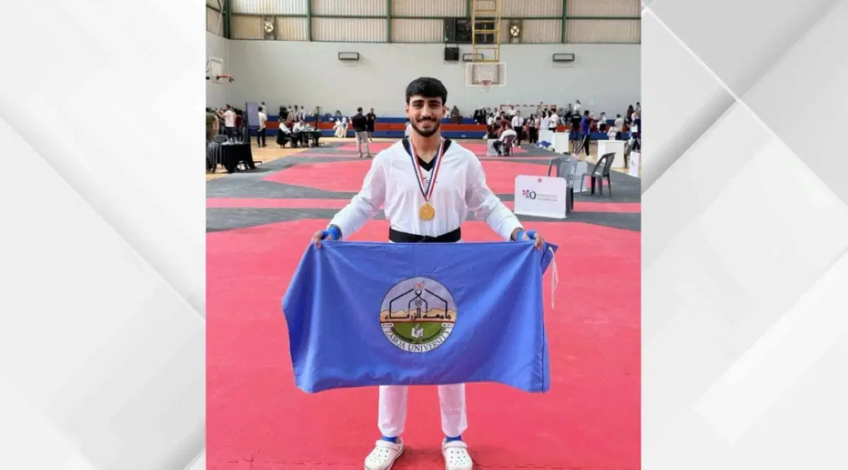 Two gold medals for Zarqa University in the Al-Faris Taekwondo Championship